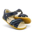Bobux Step Up Magic Leather Toddlers Sandal Navy with an Open Toe CLEARANCE NOT RETURNABLE