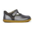 Bobux Iwalk Louise Charcoal Shimmer Grey 633016 T Bar Girls Size 22 ONLY CLEARANCE NOT RETURNABLE