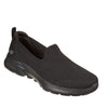 Skechers Go Walk 6 Clear Virtue All Black 124505 Slip On Clearance