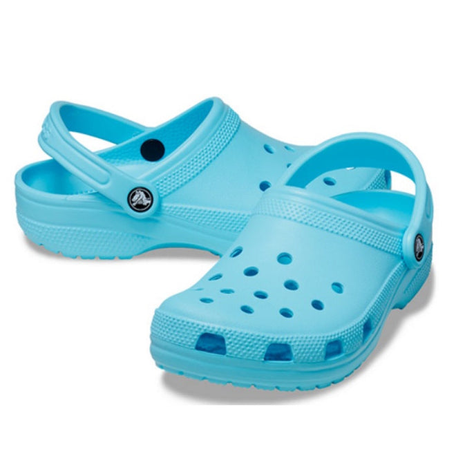 ice blue classic crocs