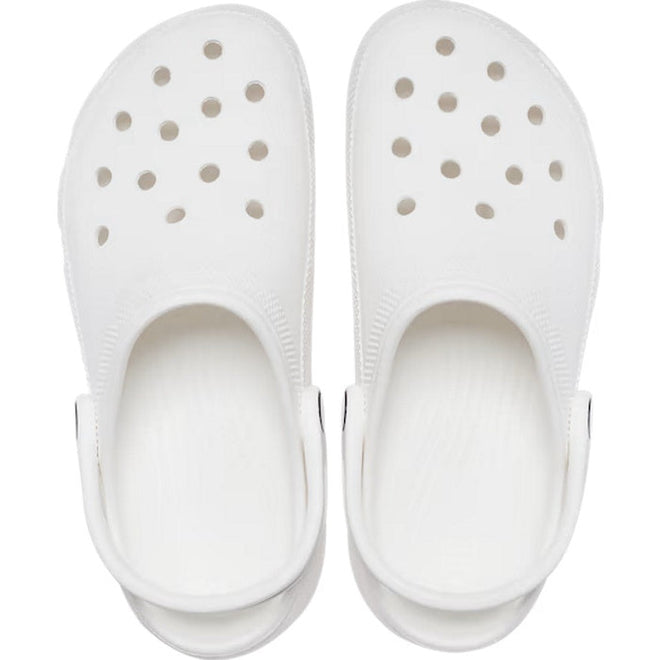 Womens Crocs - Classic PLATFORM Clog Adults White CLEARANCE