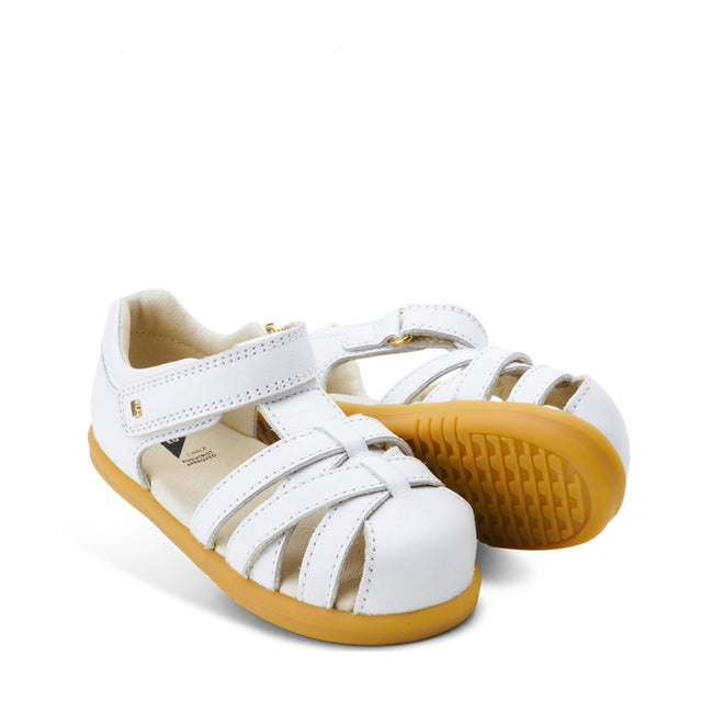 Bobux Step Up Jump Toddlers Leather White Sandal 723422