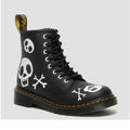 Image of right foot, side on of Dr Martens Kids - 1460 Junior X Bones With Zip-Foot Forward Shoes