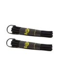 Image of right foot, side on of Dr Martens Laces Round 65cm 26" Black 2 Pairs 3 eye & kids shoes-Foot Forward Shoes