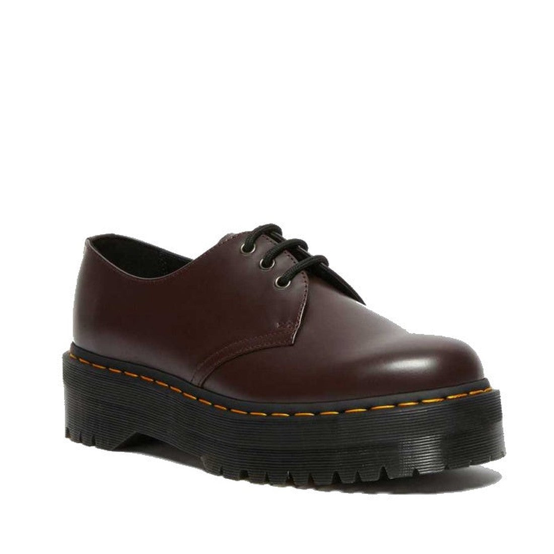 Polished Smooth Leather 1461 Quad Platform Docs Dr Martens- 1461