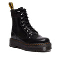 Image of right foot, side on of Dr Martens Jadon II HDW Hardware Buttero Platform Boots-Foot Forward Shoes