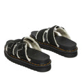 Dr Martens - Myles Black Suede Fur Lined Sandal