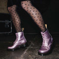 Dr Martens Vegan 1460 Pink Lavender Alumix Hex Emboss