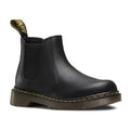 Image of right foot, side on of Dr Martens kids - Chelsea 2976 Juniors Chelsea School Boot Black Leather 2976J-Foot Forward Shoes