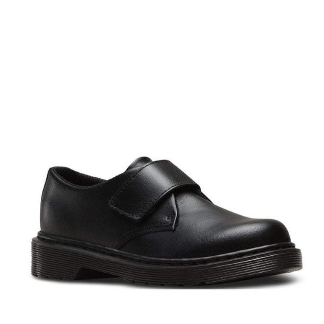 Dr Martens kids Kamron Velcro Junior Black School Shoe uk10 3