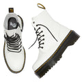 Dr Martens - White Jadon Platform Polished Smooth Boot 8 up