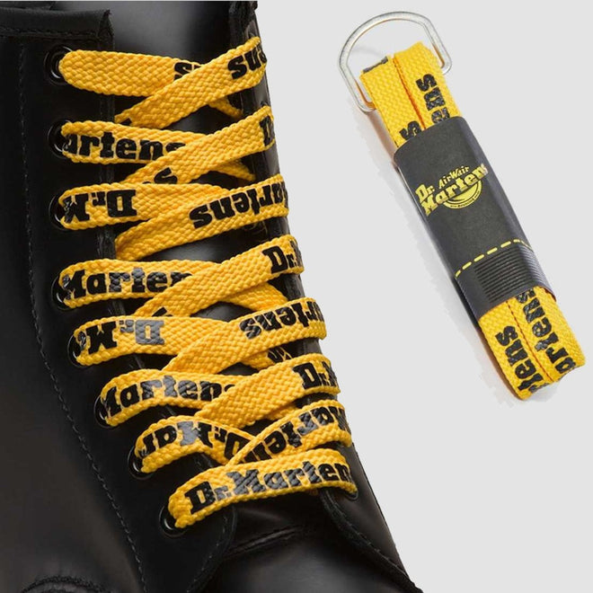 Dr Martens 140cm Flat Logo - 8 Eye