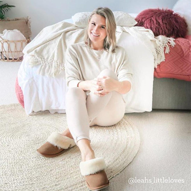 EMU Women's Eden Platinum Sheepskin Chestnut Scuff Slipper