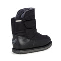 EMU Kids Roth Black Boot Waterproof Wool Lines Clearance