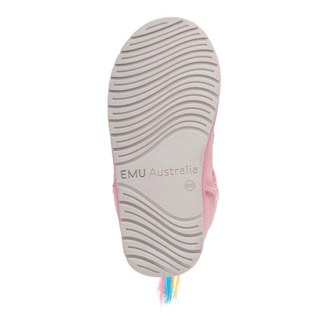 EMU Kids Magical Unicorn Pink Wool Boot