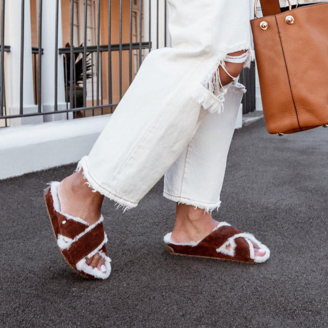 EMU Women's Mayberry Corky Tawny Slide LAsT ONE CLEARANCE