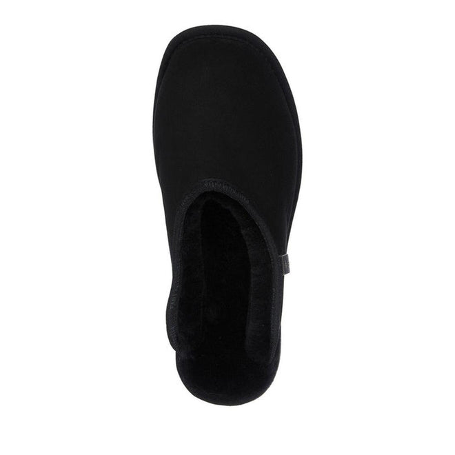 EMU Mens Platinum Esperance Scuff Slipper Slip On Sheepskin Unisex Black