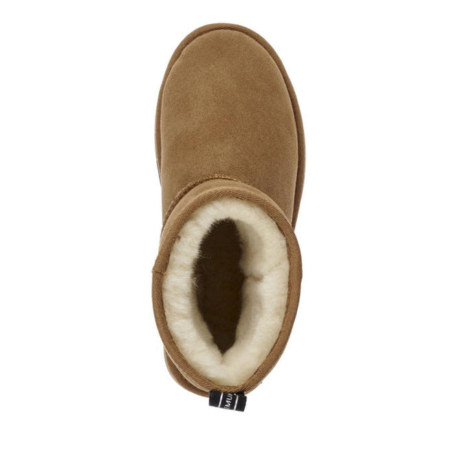 Emu Womens Sharky Mini Chestnut Black Boot