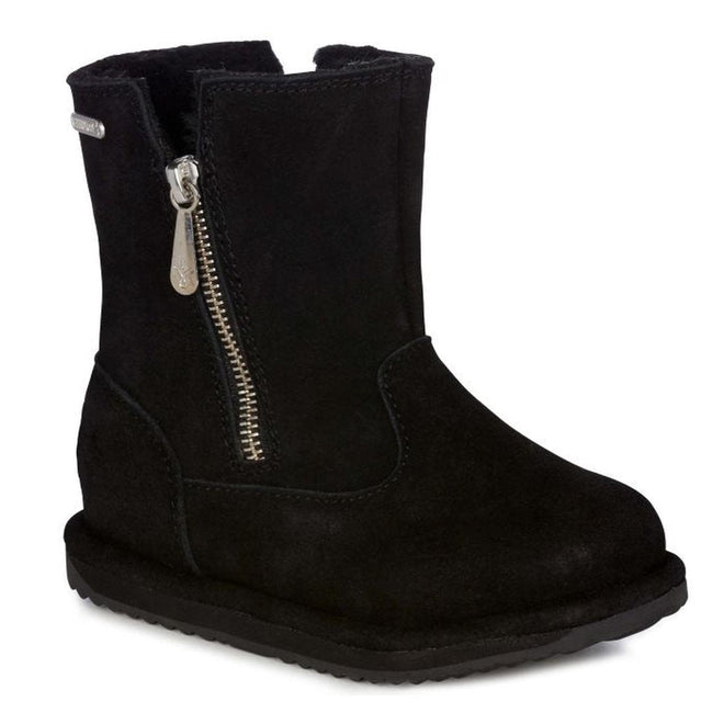EMU Kids Arden WATERPROOF Black sheepskin boots on sale