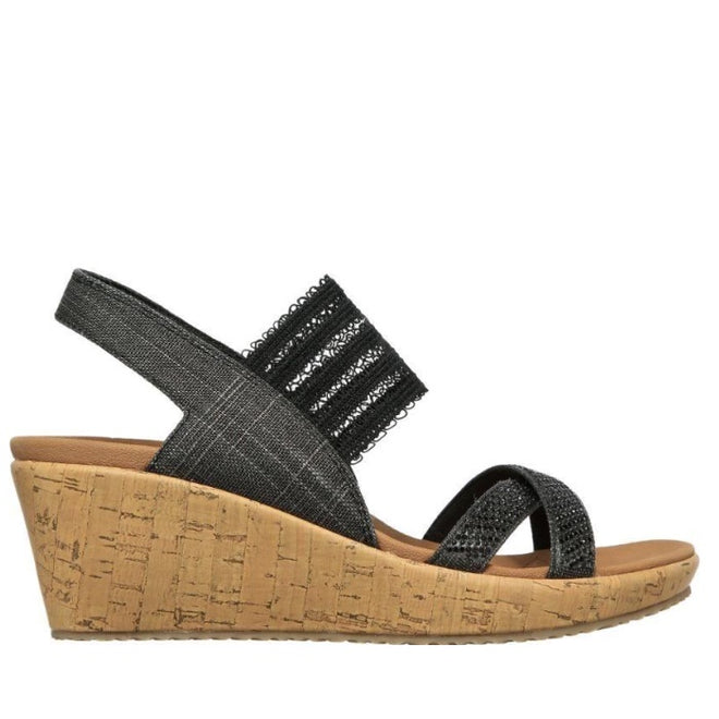 Skechers beverlee wedge online sandals