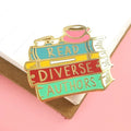 Jubly-Umph Book Lovers Read Diverse Authors Lapel Pins