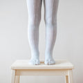 Lamington Tights Cable Snow Grey