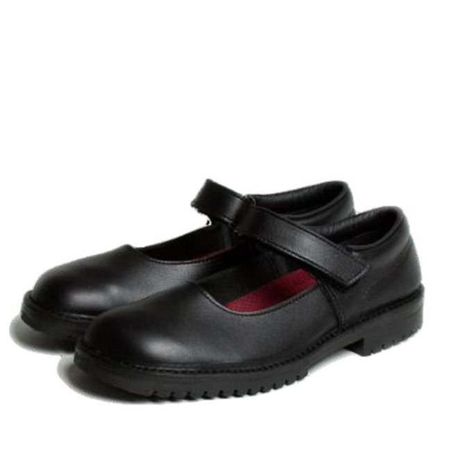 Mckinlays Molly Girls School Shoe Black leather