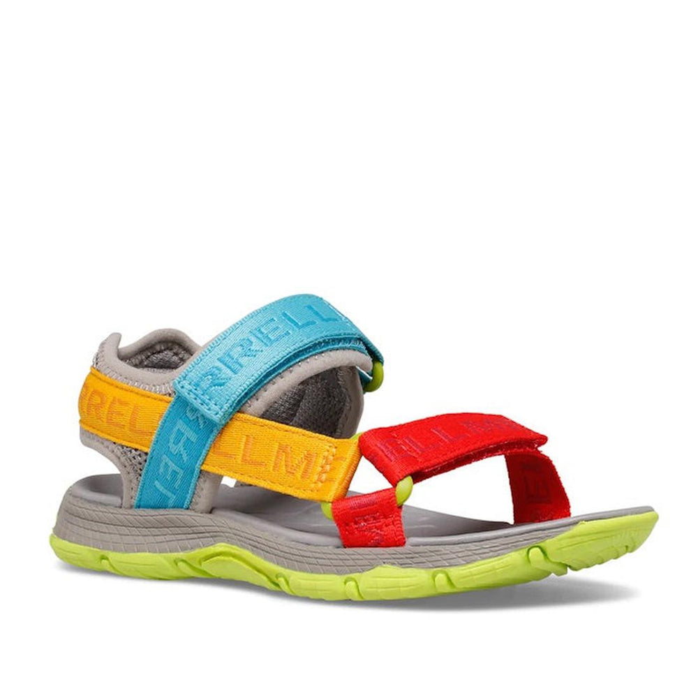 Merrell Kids Youths Kahuna Web Sandal Grey Multi Logo CLEARANCE NOT RETURNABLE