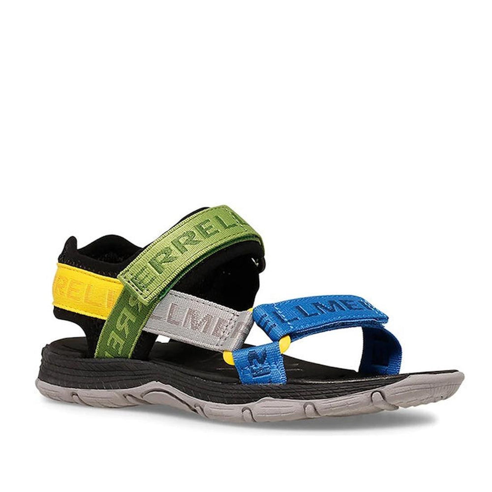 Merrell Kids Youths Kahuna Web Sandal Black Multi Logo CLEARANCE NOT RETURNABLE