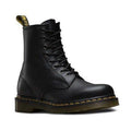 Image of right foot, side on of Dr Martens - 1460 Black Nappa Leather Boot Mens & Womens-Foot Forward Shoes