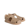 Pretty Brave Frankie Closed Toe Leather Sandal Taupe CLEARANCE NOT RETURNABLE