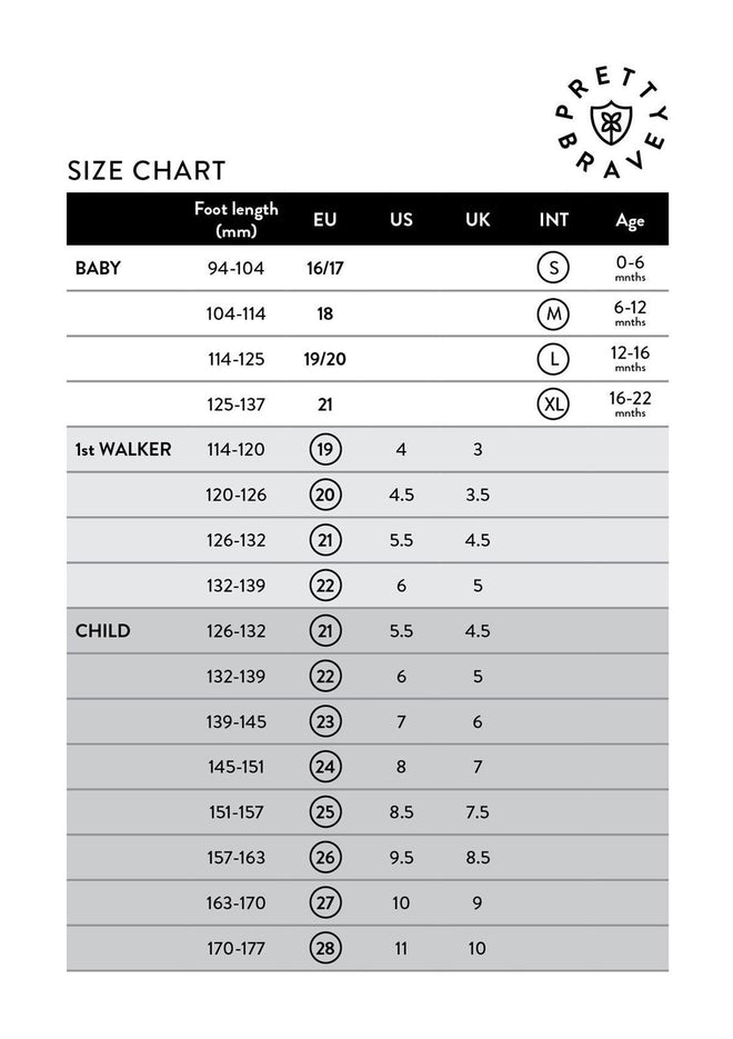 Pretty Brave Brooklyn First Walker Kicks Tan