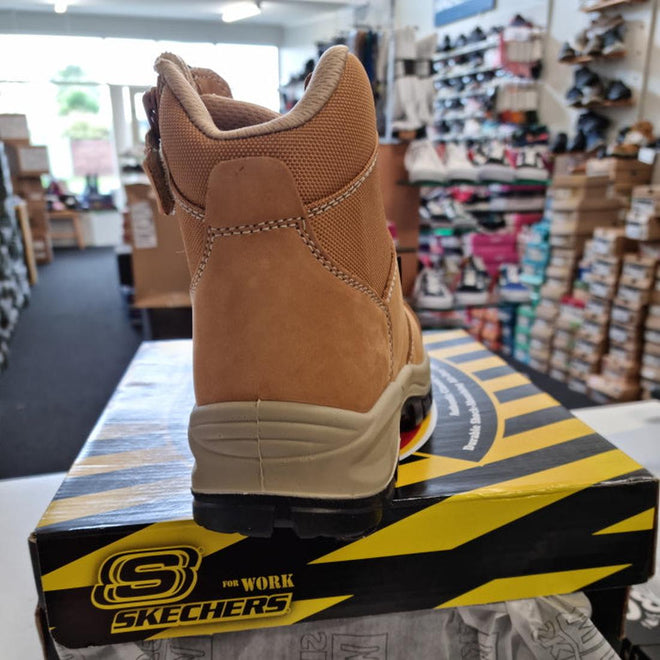 Skechers Composite Toe Work Boot Ruddle Tan Womens
