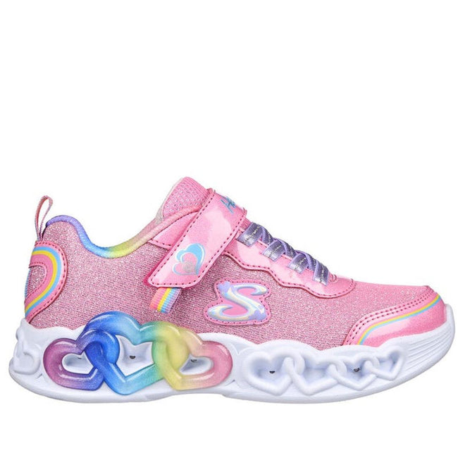 Skechers Kids Light Ups Infinite Heart Lights Love Prism Pink