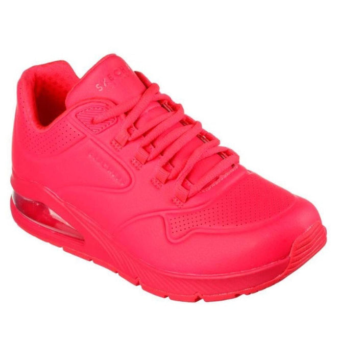Skechers Uno 2 Great Kolor Neon Coral Trainer ON CLEARANCE